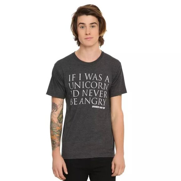3/$15  Brooklyn Nine-Nine Unicorn Quote T-Shirt - Picture 1 of 7